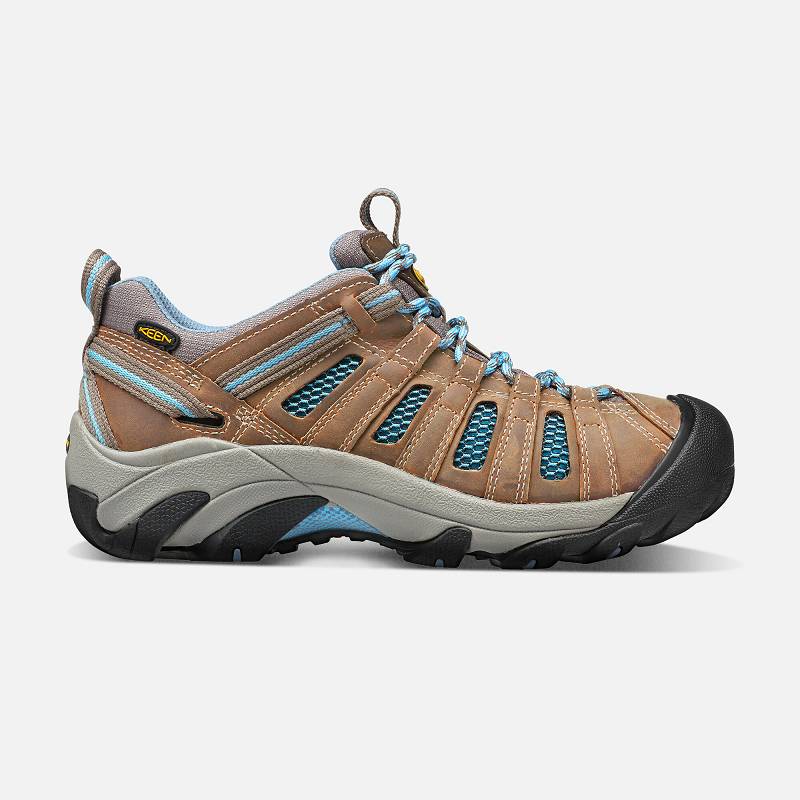 Keen Voyageur Wanderschuhe Damen DE-38640 Brindle/Alaskan Blue - Keen Damenschuhe Braun